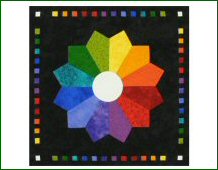 Dresden Colour Wheel Printable Quilt Note Card
