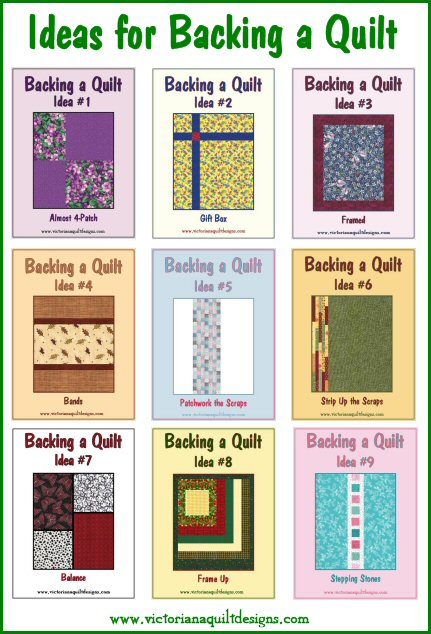 Ideas for Backing a Quilt Collection
