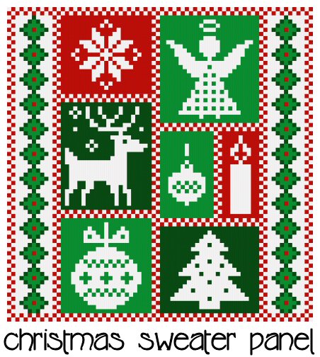 Christmas Sweater Panel Fabric
