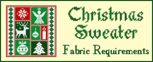 Christmas Sweater Quilt Fabric Requirements