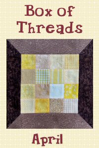 Box of Threads Patchwork Spools Wallhanging