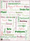 A Quilt Subway Art Poster