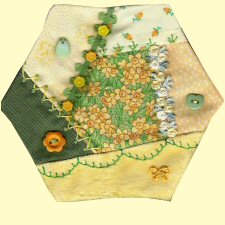 Crazy Quilt April Block