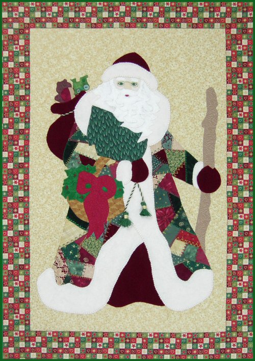 Crazy Quilt Father Christmas