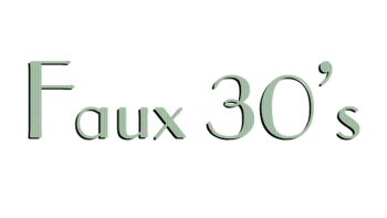 Faux 30's Quilt Pattern
