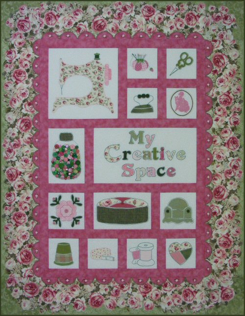 Rose Cottage Sewing Room Quilt