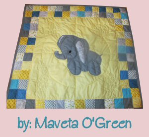 Stuffies Ellie the Elephant Baby Quilt