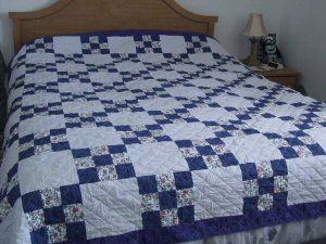 Framed Nine Patch Quilt Block Pattern