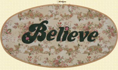 Believe Sewing Room Sign
