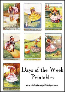 Days of the Week Nursery Rhyme Printables