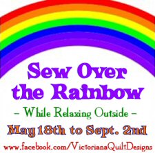 Sew Over the Rainbow - While Relaxing Outside