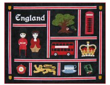 England Quilt Printable Note Card
