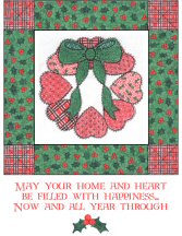 Holiday Wreath Printable Note Card