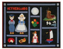 Netherlands Quilt Printable Note Card