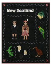 New Zealand Quilt Printable Note Card