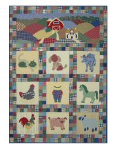 Old MacPlaids Farmyard Quilt Printable Note Card