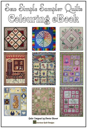 Sew Simple Sampler Quilts Colouring eBook