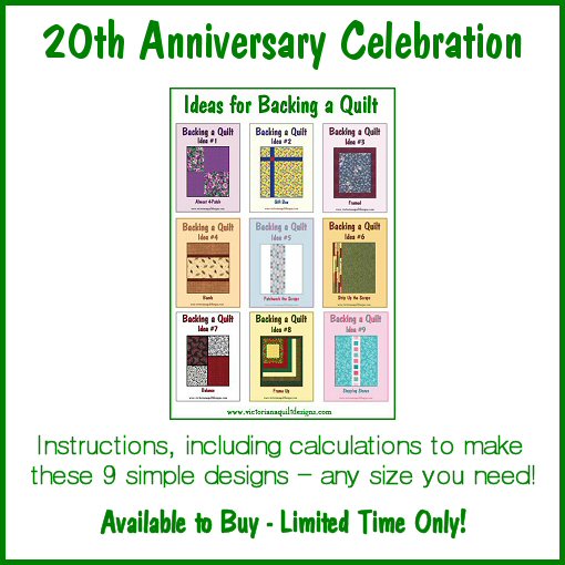 Backing Quilt Ideas Anniversary Special