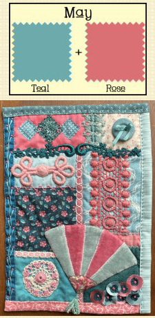 Let's Play 2025 March Green & Orange Mini Quilt