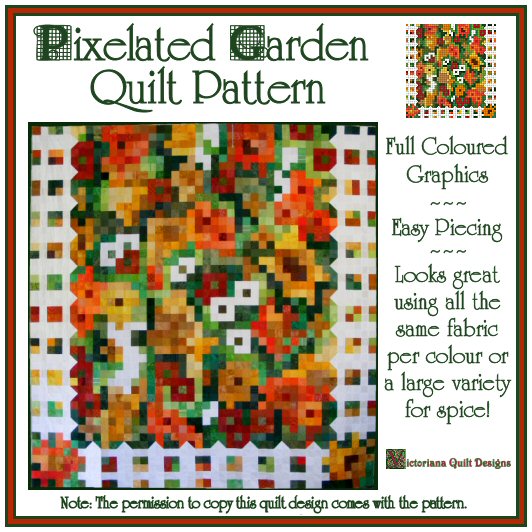 Pixelated Garden Quilt Pattern