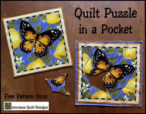 Quilt Puzzle in a Pocket Free Quilt Pattern