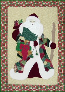 Crazy Quilt Father Christmas Quilt Pattern