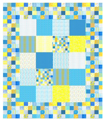 Quick Cheater Panel Baby Quilt Tutorial