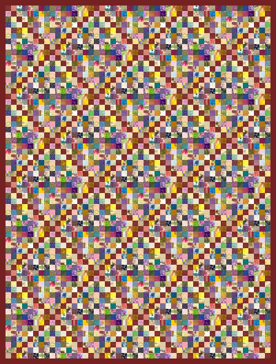 Postage Stamp with a Twist Quilt