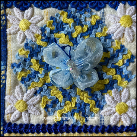 Let's Play June Close Up of the Embroidery Detail.