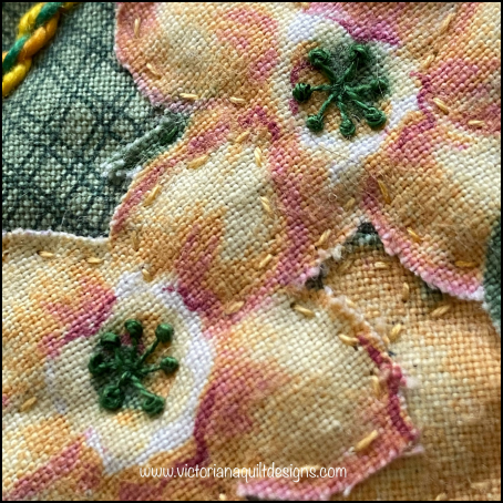 Let's Play June Close Up of  the Pistal Stitches