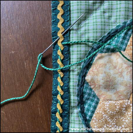 Let's Play June Close Up of Wrapping the Rickrack