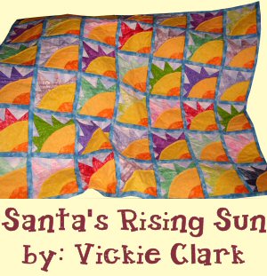 Santa's Rising Sun Quilt