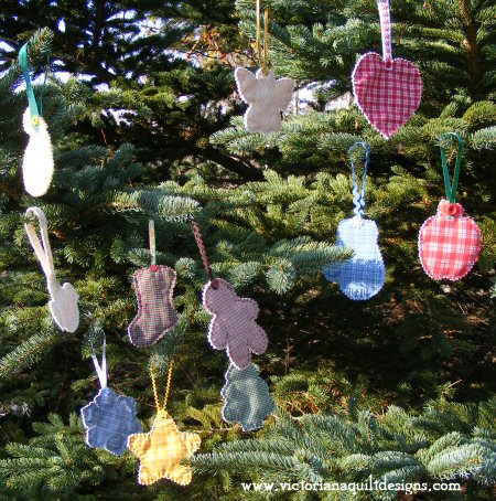 Easy Handmade Ornaments Tutorial from Victoriana Quilt Designs