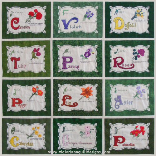Victoriana Quilt Designs Celebrating Flowers Pattern