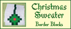 Christmas Sweater Side Border Quilt Blocks