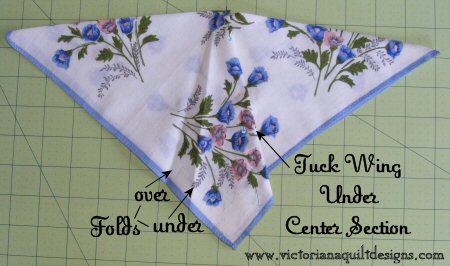 Folded Butterfly Hankie