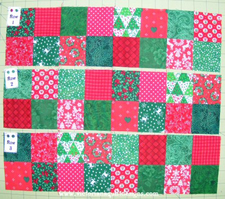 Rows Sewn Together