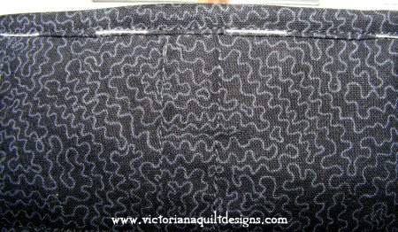 Close up of seam covers/