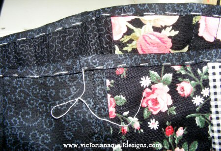 Top edge seam cover