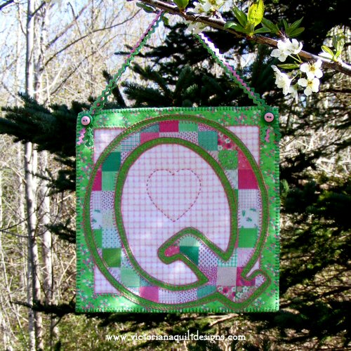 Q is for Quilting Mini Quilt 