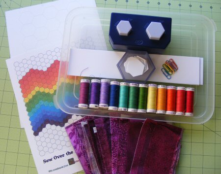 Getting Ready to Sew Hexies