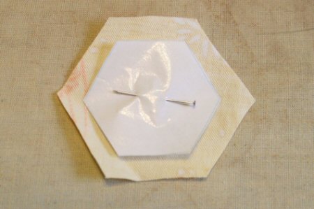 Making Hexagon with Freezer Paper