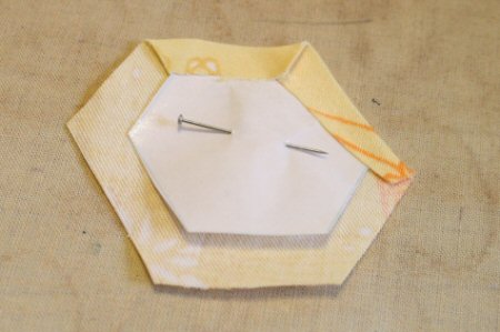 Making Hexagon with Freezer Paper