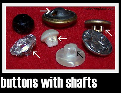 Buttons with Shafts