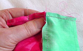 Hand Piecing - Crossing Seams