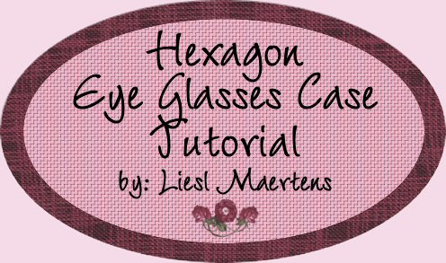 Hexagon Eye Glasses Case Tutorial by Liesl Maertens