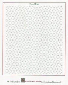 Printable Diamond Quilt Graph Paper 