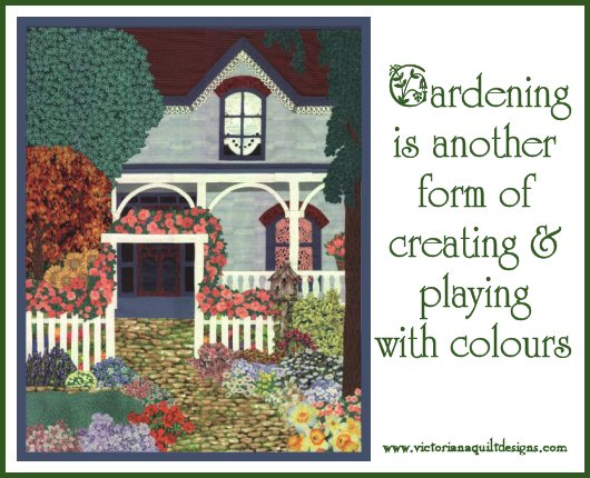 Gardening is another form of creating & playing with colours