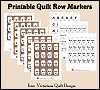 Printable Quilt Row Markers