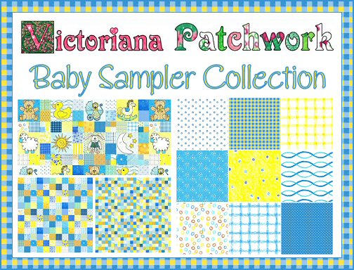 Victoriana Patchwork Baby Sampler Fabric Collection